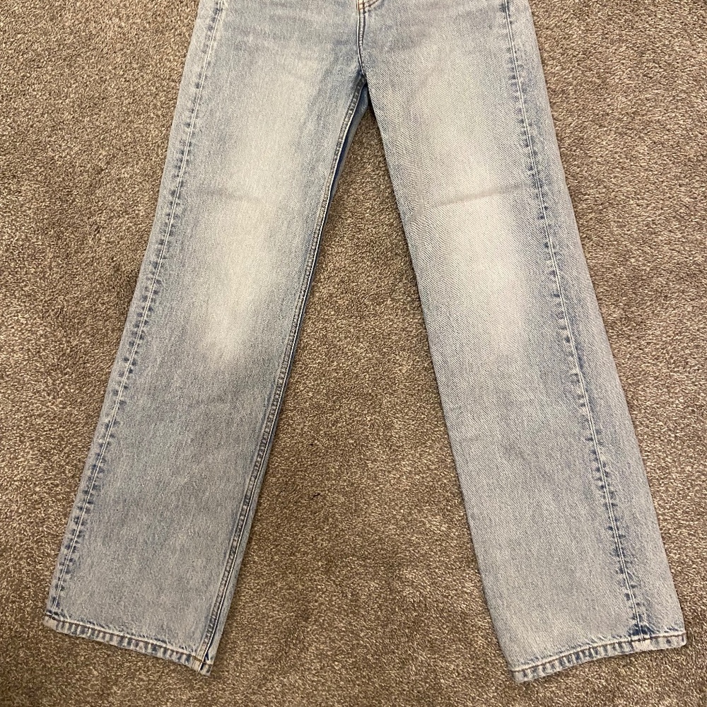 Zara High Rise straight leg jeans